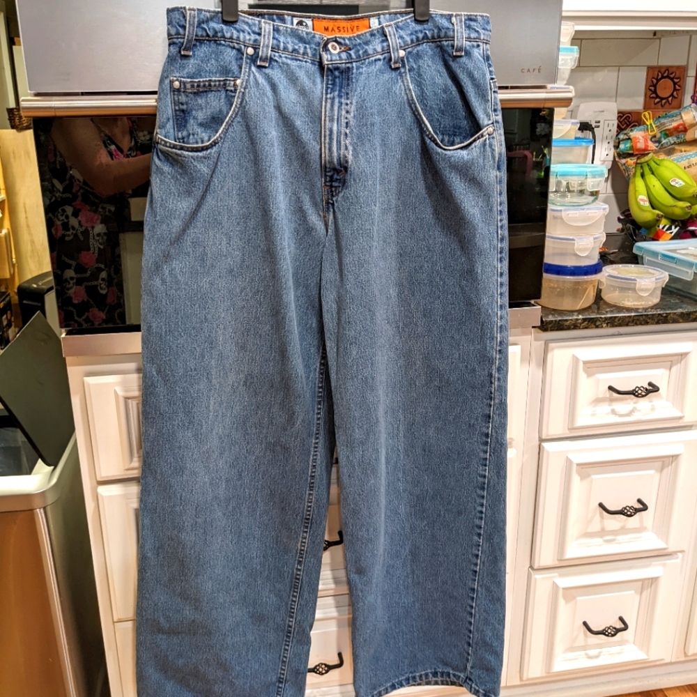 Vintage 90s Levi's Silvertab jeans: "Massive"! 34 x 34